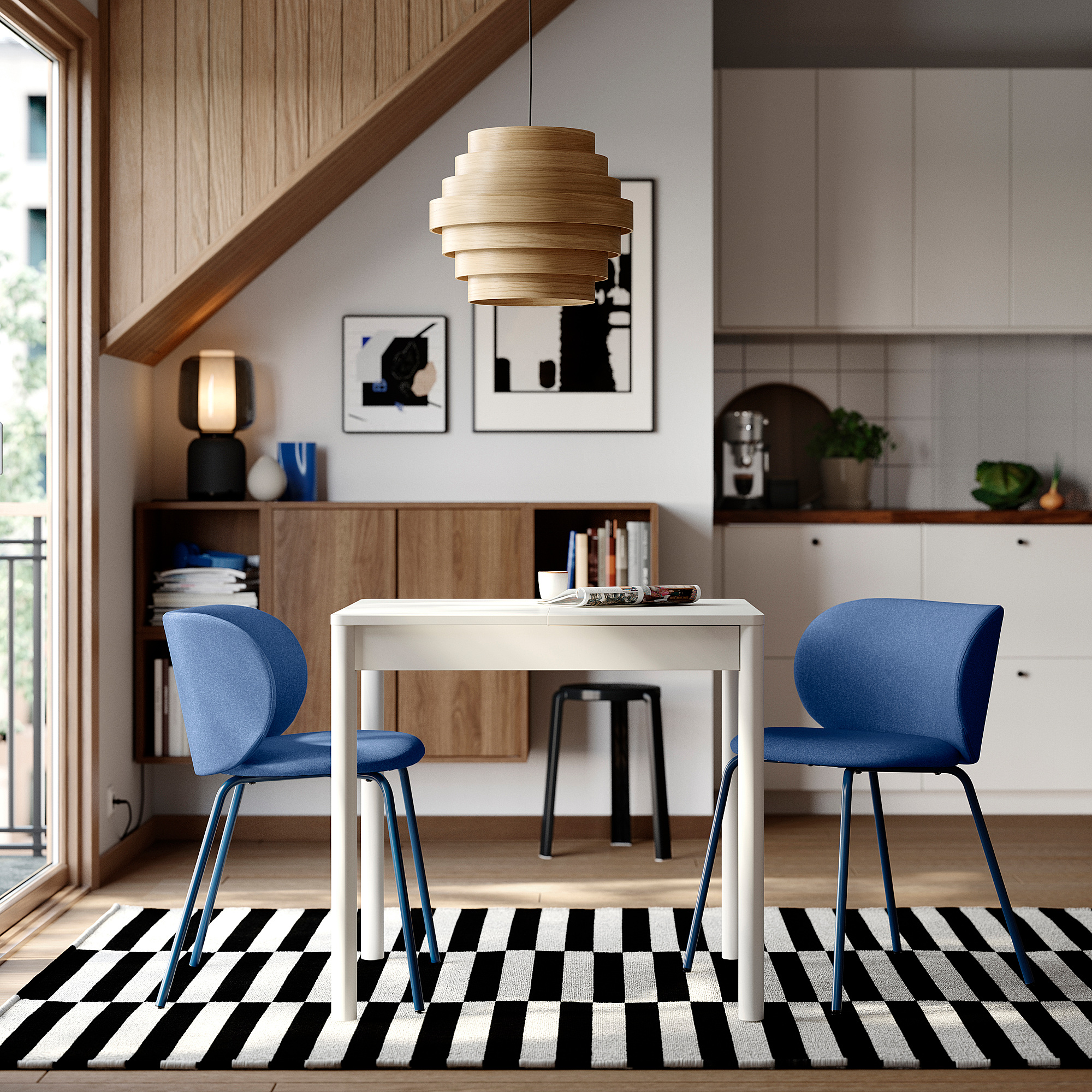 TONSTAD table and 2 chairs