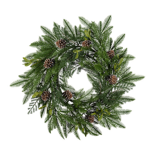 VINTERFINT - artificial wreath, in/outdoor/pine cone  green, 60 cm | IKEA Hong Kong and Macau - PE983530_S4