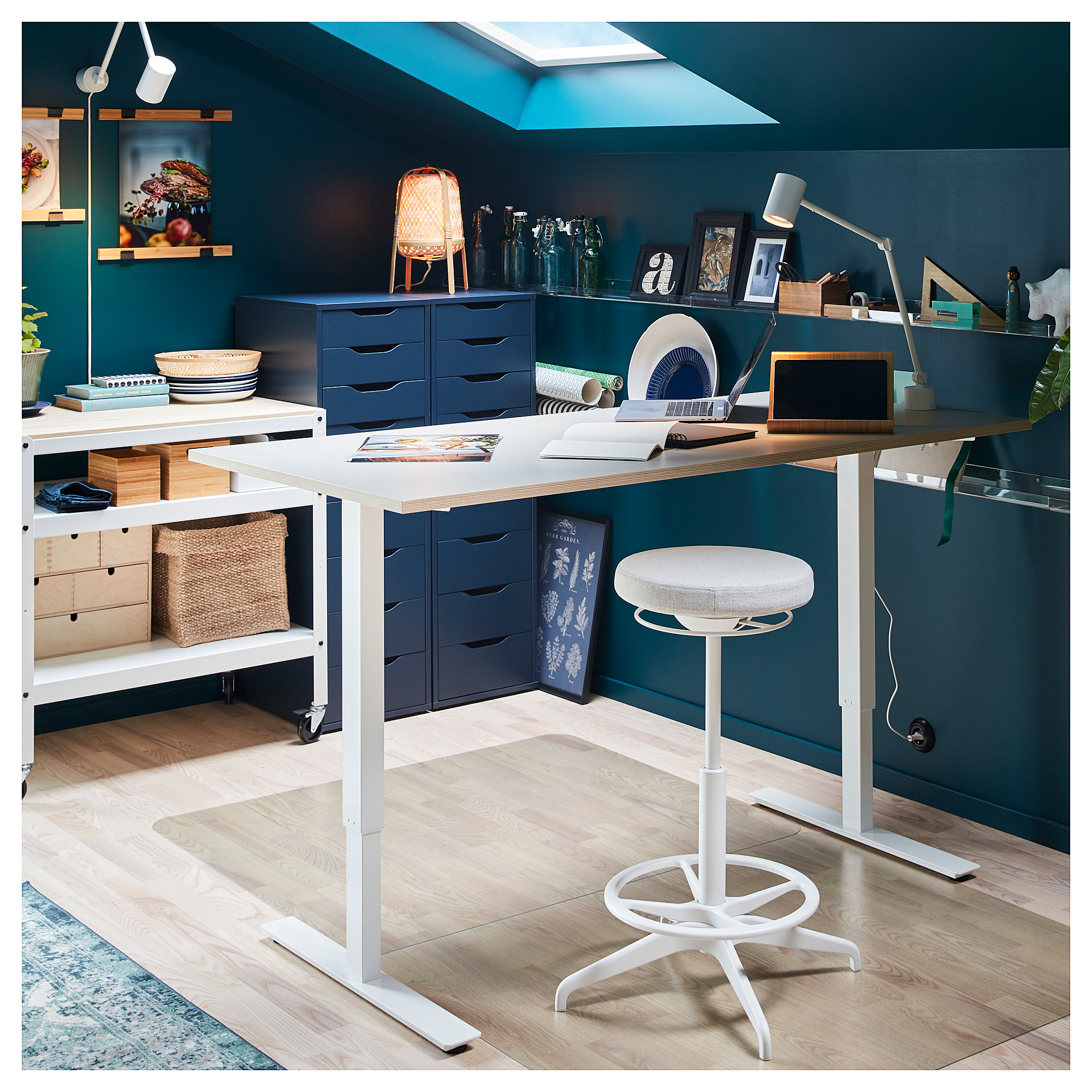 SKARSTA desk sit/stand, 160x80, white IKEA Hong Kong and Macau