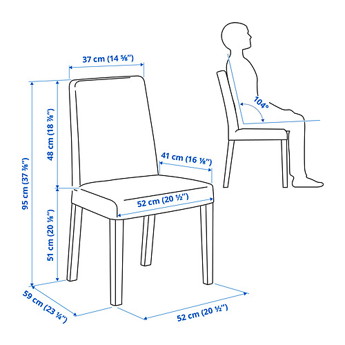 BERGMUND/STRANDTORP table and 4 chairs
