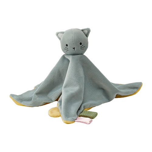GULDVÄVARE comfort blanket with soft toy