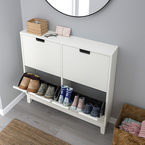 STÄLL shoe cabinet with 4 compartments