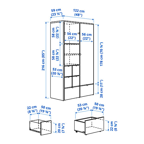 VISTHUS wardrobe