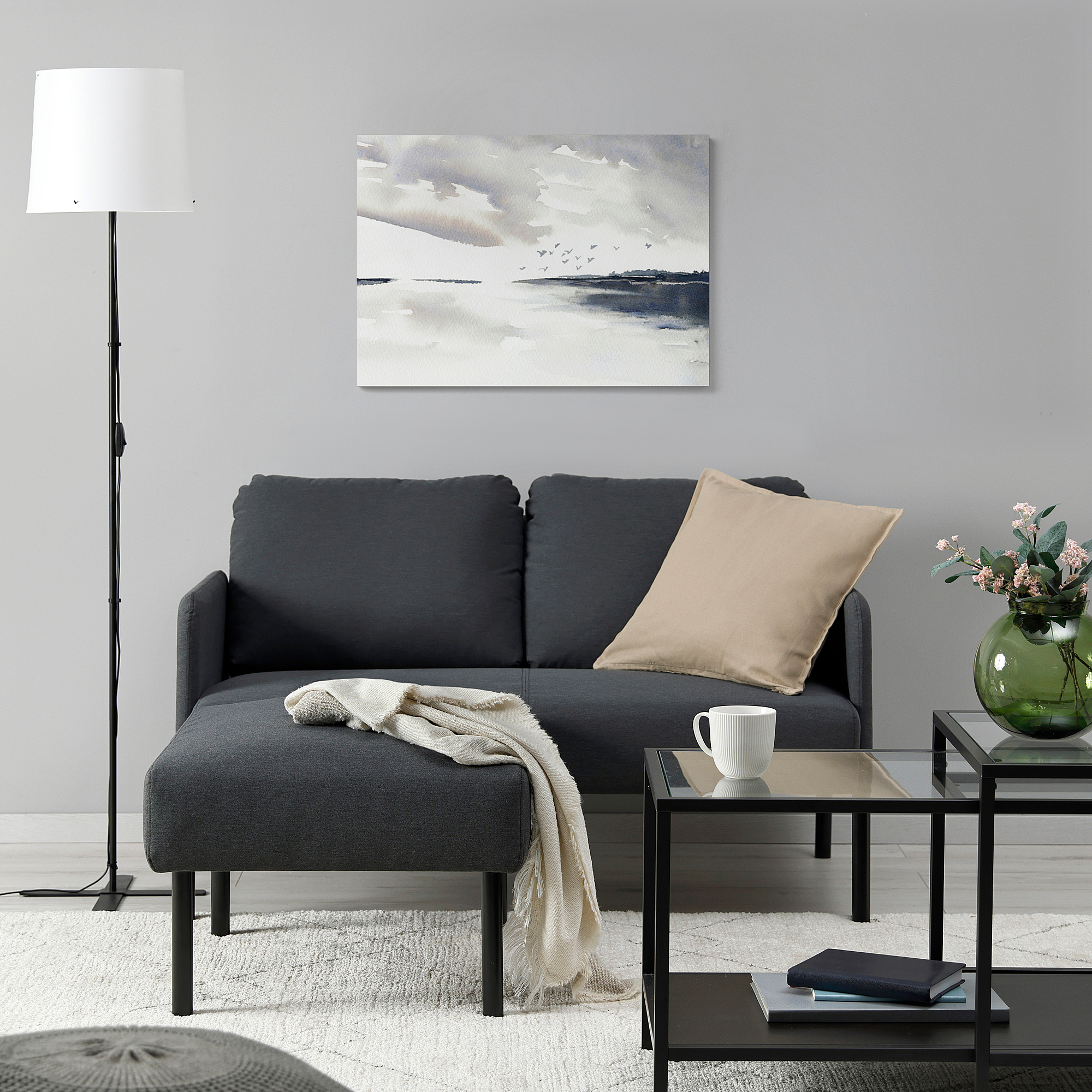 GLOSTAD 2-seat sofa with chaise longue