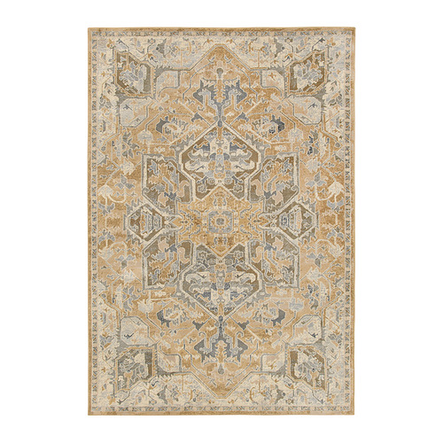 JÄRNVÄG - rug, low pile, ornament pattern beige/dark beige, 133x195 cm | IKEA Hong Kong and Macau - PE983699_S4