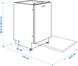 LAGAN integrated dishwasher