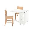 NORDEN/KARSKÄR table and 2 chairs