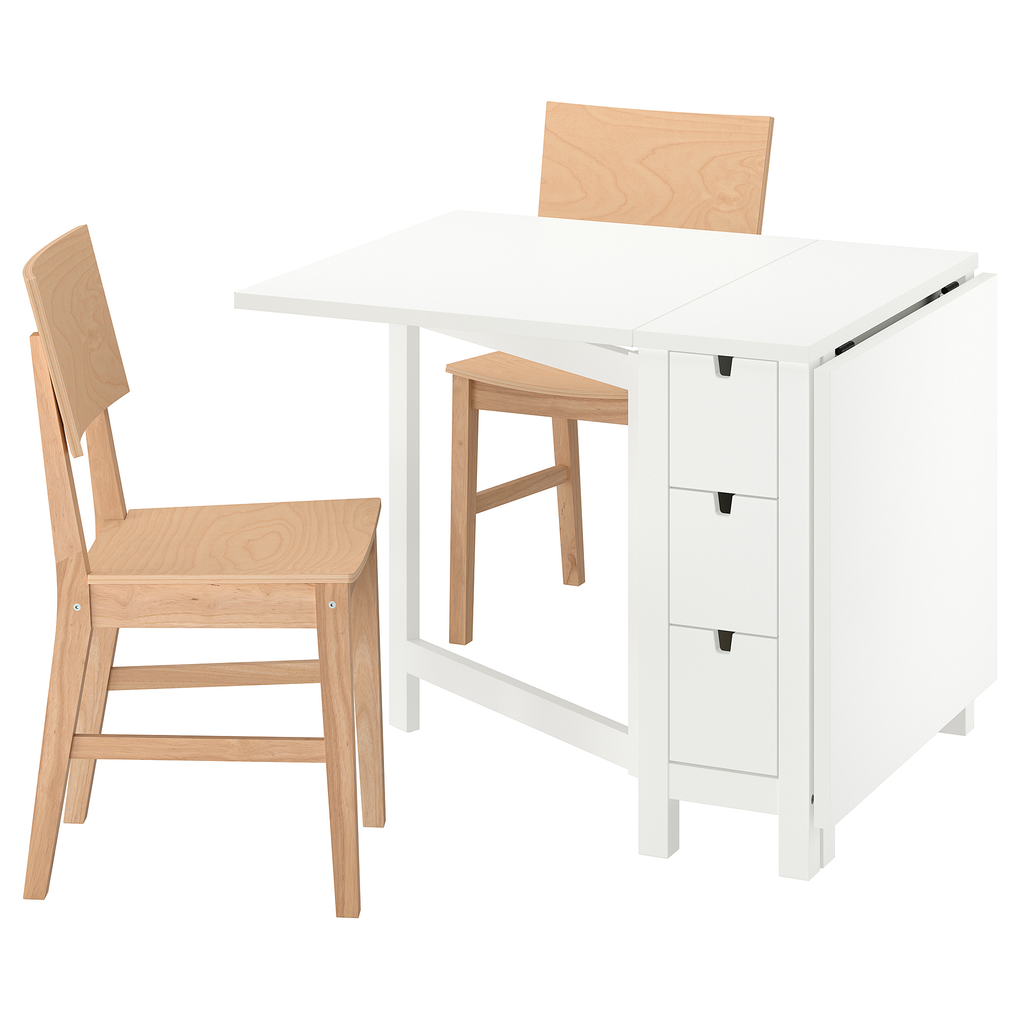 NORDEN/KARSKÄR table and 2 chairs