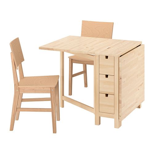 NORDEN/KARSKÄR table and 2 chairs