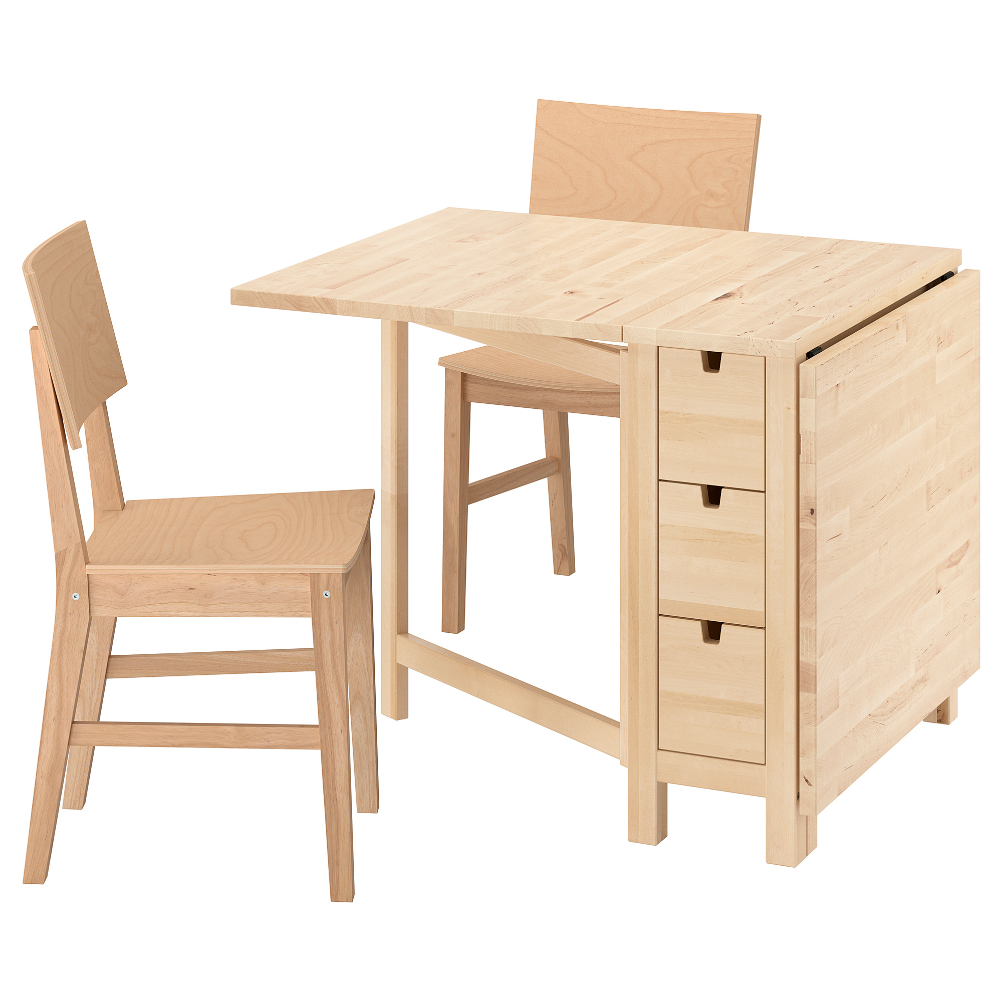 NORDEN/KARSKÄR table and 2 chairs