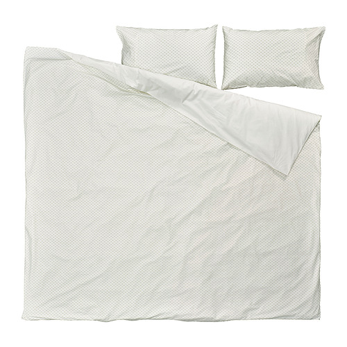BANDKNIPPE duvet cover and 2 pillowcases