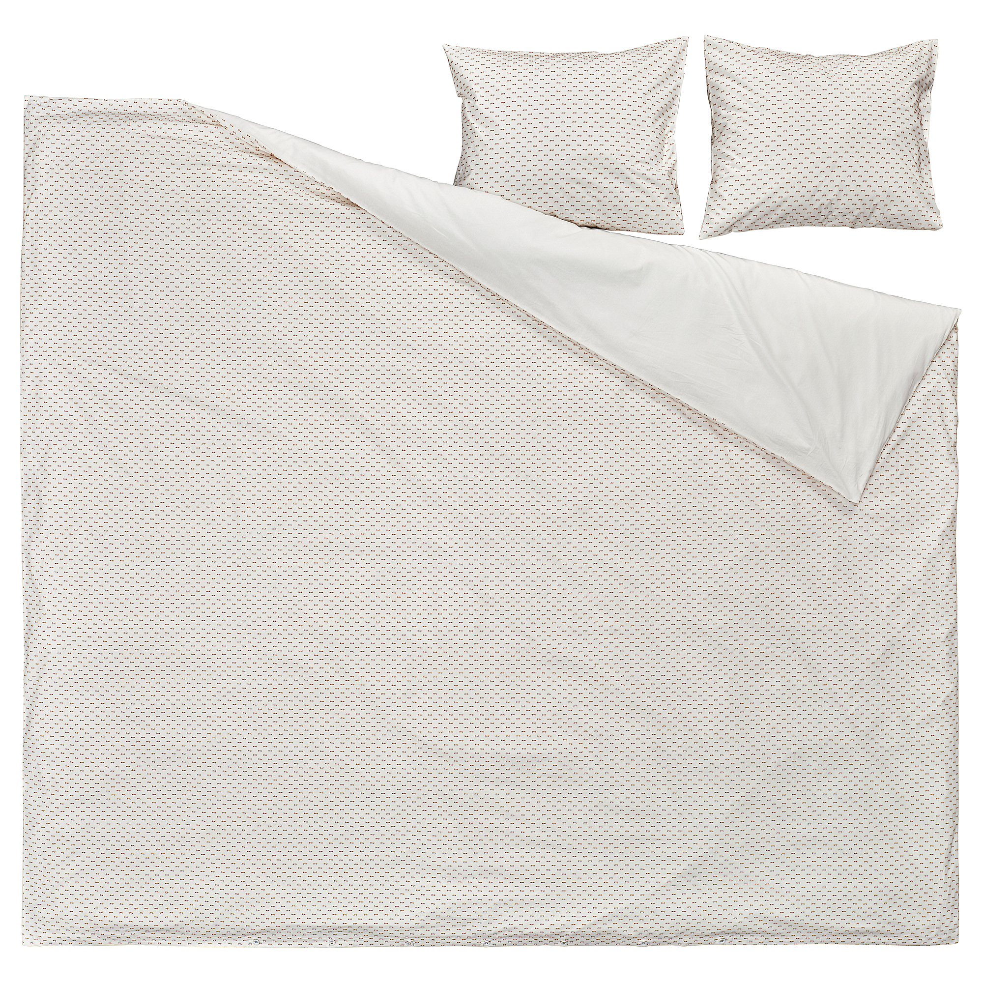 BANDKNIPPE duvet cover and 2 pillowcases