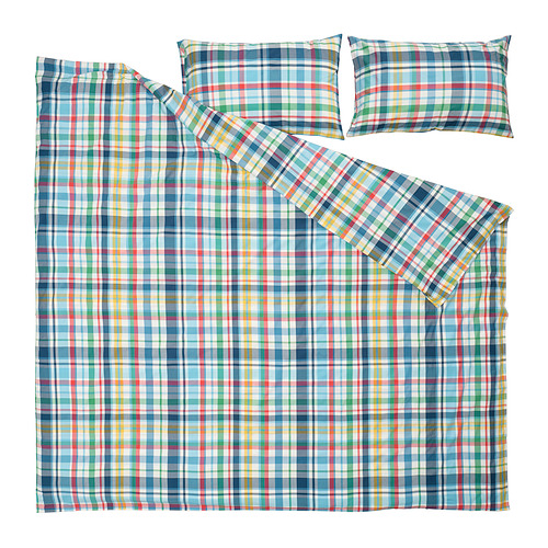 HÖSTGENTIANA 被套連2個枕袋