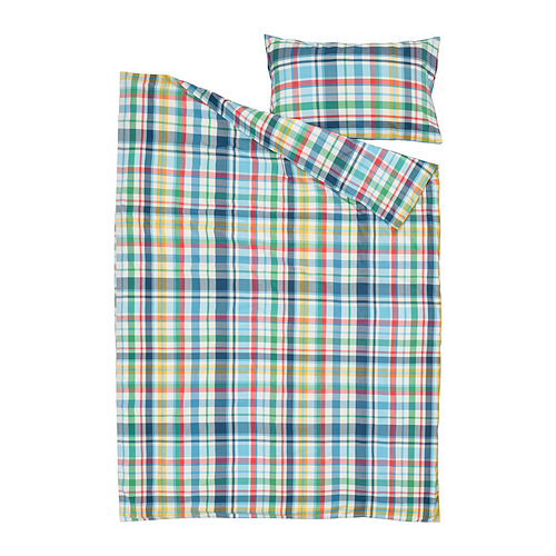 HÖSTGENTIANA duvet cover and pillowcase