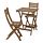 ASKHOLMEN - 戶外餐檯椅組合, 染灰褐色 | IKEA 香港及澳門 - PE740060_S1