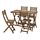 ASKHOLMEN - 戶外檯連四椅組合, 染淺褐色 | IKEA 香港及澳門 - PE740061_S1