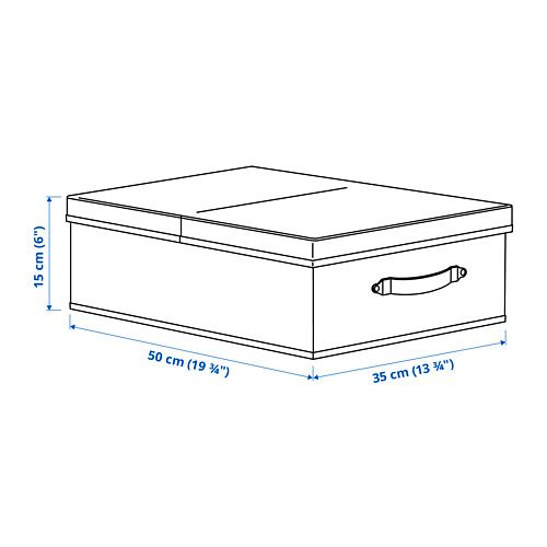 BLÄDDRARE box with lid