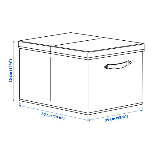 BLÄDDRARE box with lid