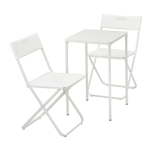 FEJAN table+2 folding chairs, outdoor