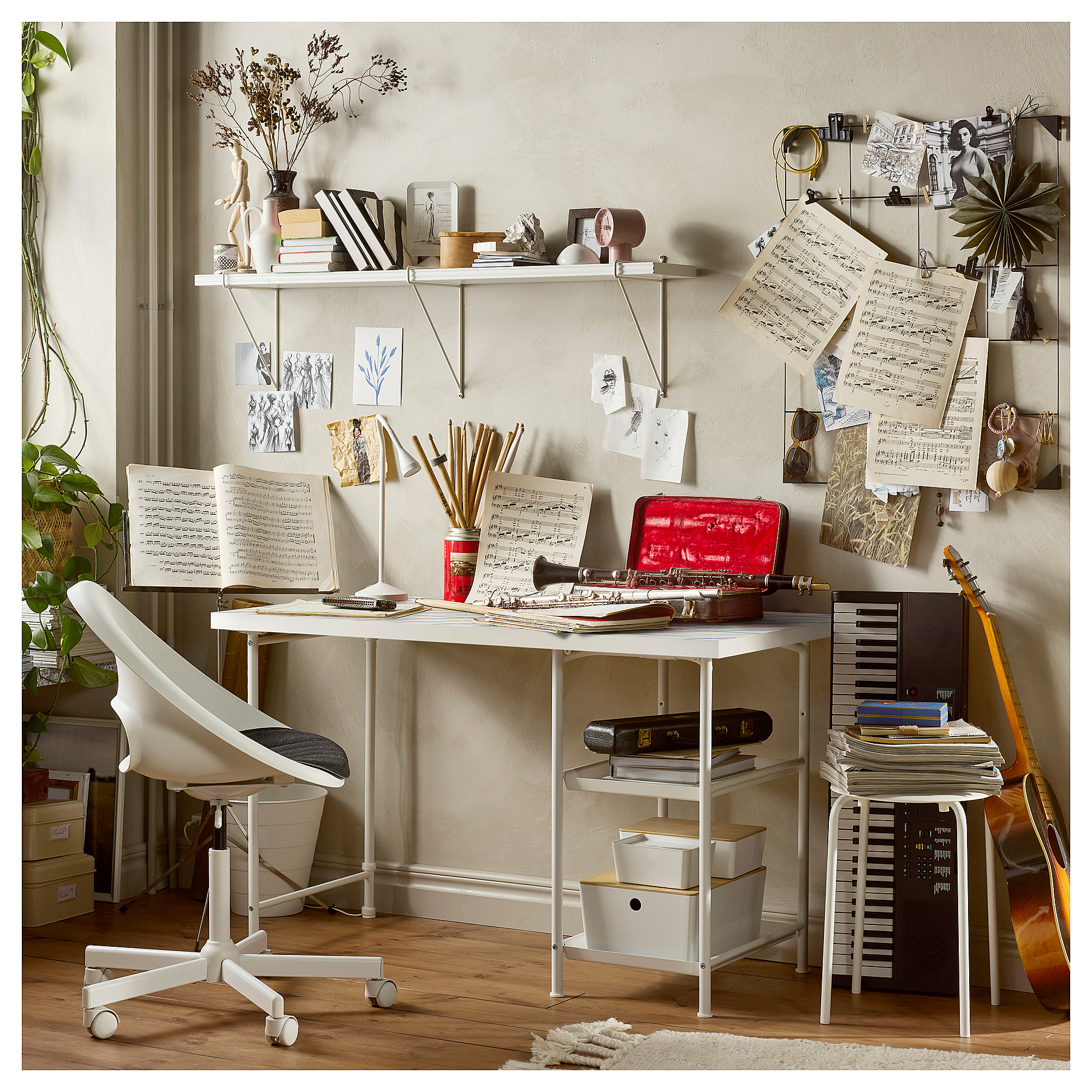 SPÄND table leg with storage