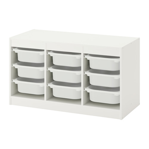 TROFAST storage combination with boxes