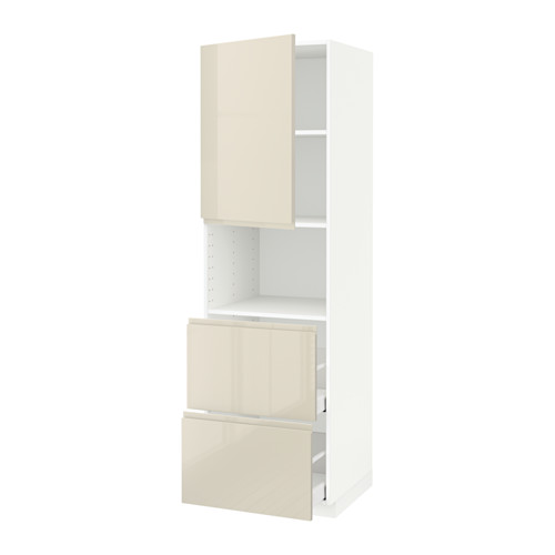 METOD/MAXIMERA hi cab f micro w door/2 drawers