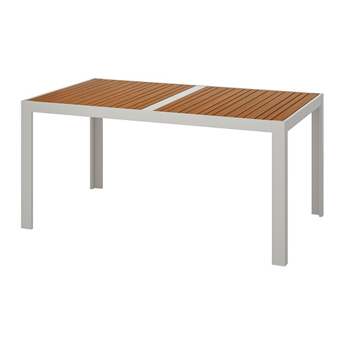 SJÄLLAND table, outdoor, light brown/light grey IKEA Hong Kong and