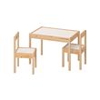 LÄTT children's table with 2 chairs