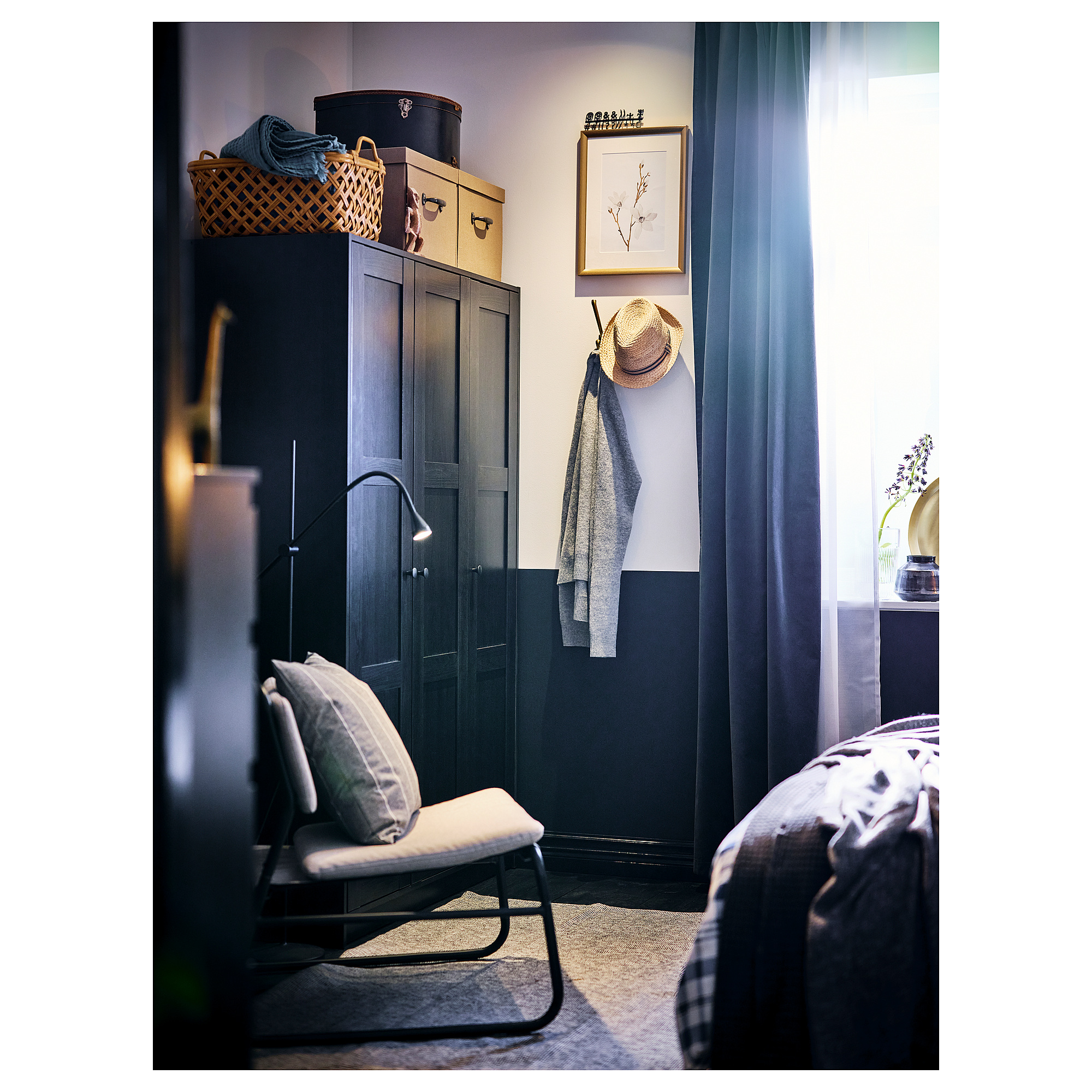 RAKKESTAD wardrobe with 3 doors