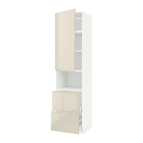 METOD/MAXIMERA hi cab f micro w door/2 drawers