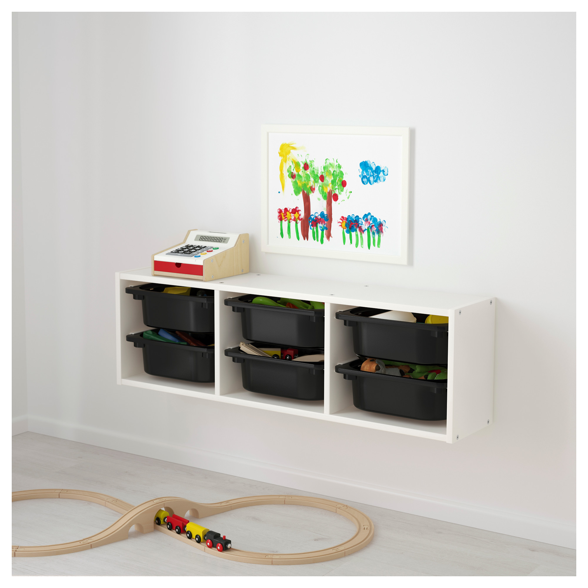 TROFAST wall storage, white/black IKEA Hong Kong and Macau