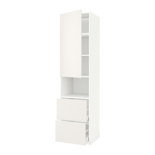 METOD/MAXIMERA hi cab f micro w door/2 drawers