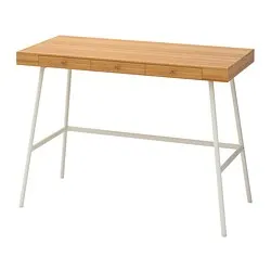 oak IKEA Semi circle wood effect table 