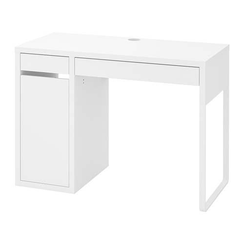 MICKE 書檯, 105x50x75 cm, 白色