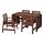 ÄPPLARÖ - 戶外檯連扶手椅組合, 染褐色 | IKEA 香港及澳門 - PE740353_S1