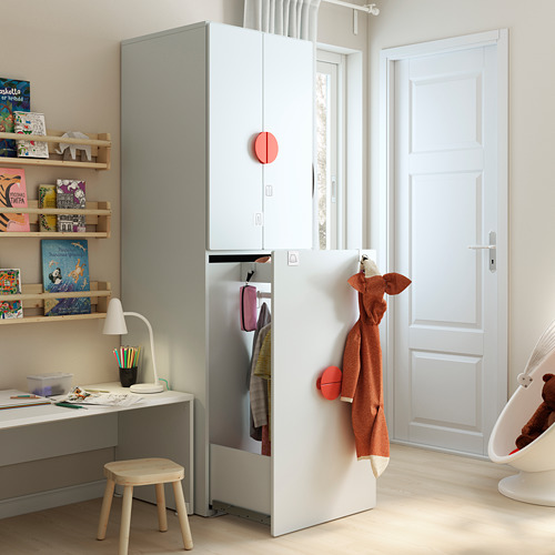 SMÅSTAD wardrobe with pull-out unit