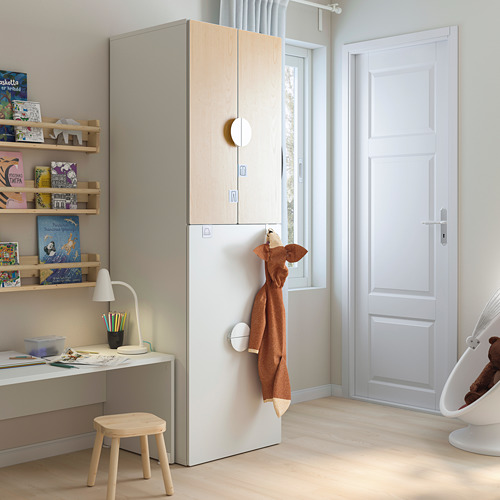 SMÅSTAD wardrobe with pull-out unit