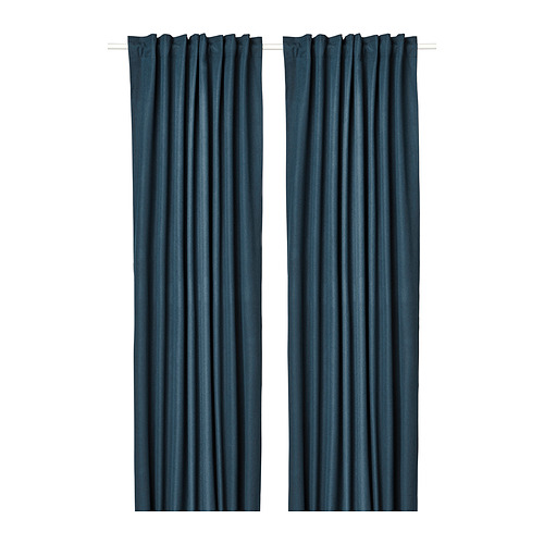 ROSENMANDEL room darkening curtains, 1 pair