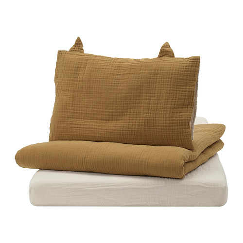 GULDVÄVARE 3-piece bedlinen set for cot