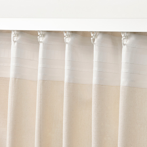 LENDA curtains with tie-backs, 1 pair