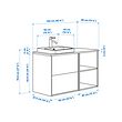 BACKSJÖN/ÄNGSJÖN wash-stand/wash-basin/tap