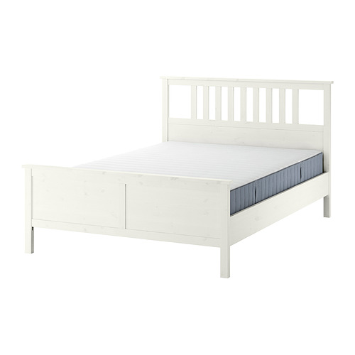 HEMNES bed frame with mattress