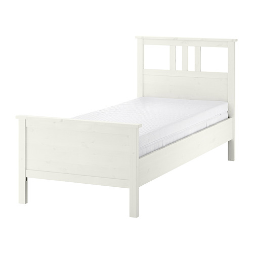 HEMNES bed frame with mattress
