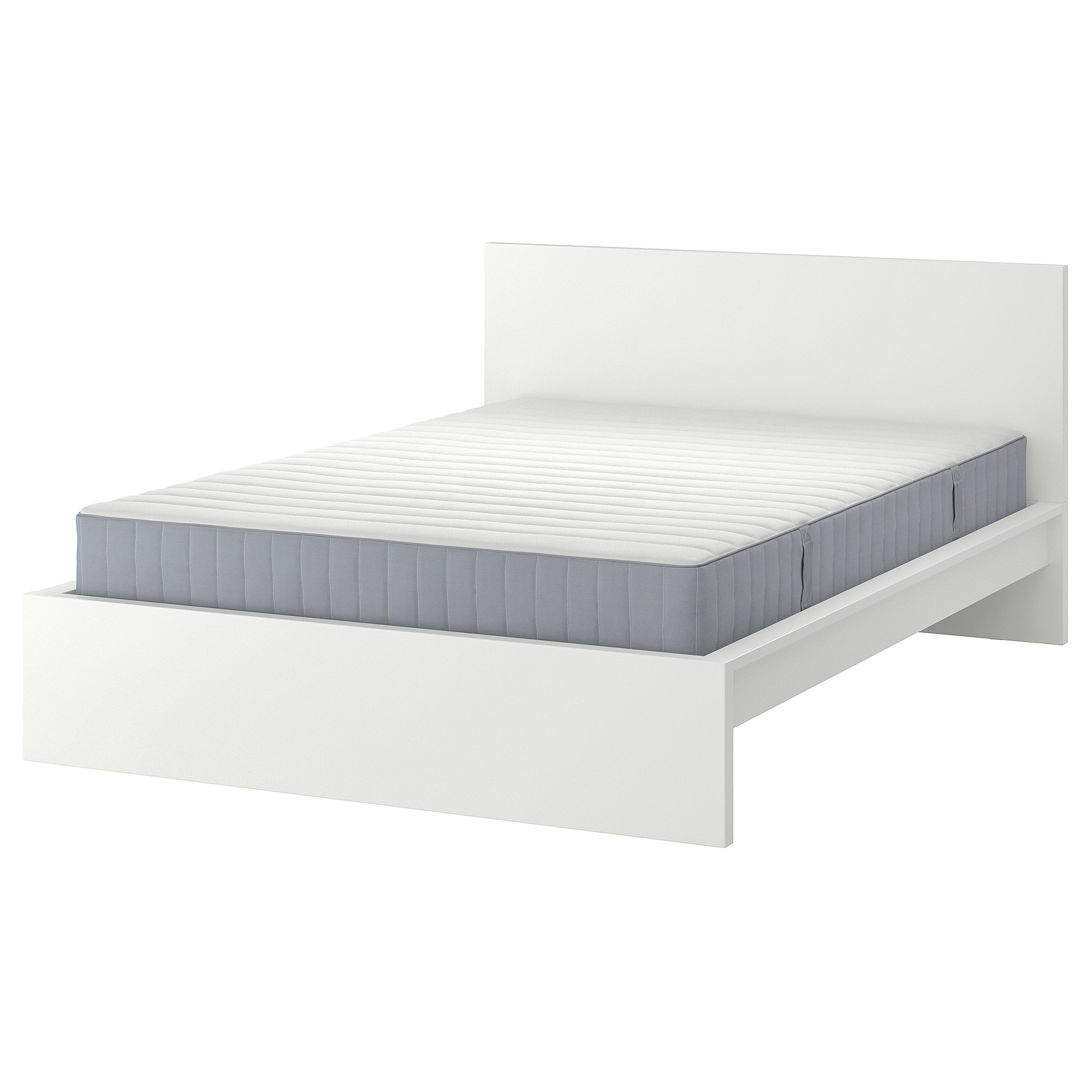 MALM bed frame with mattress