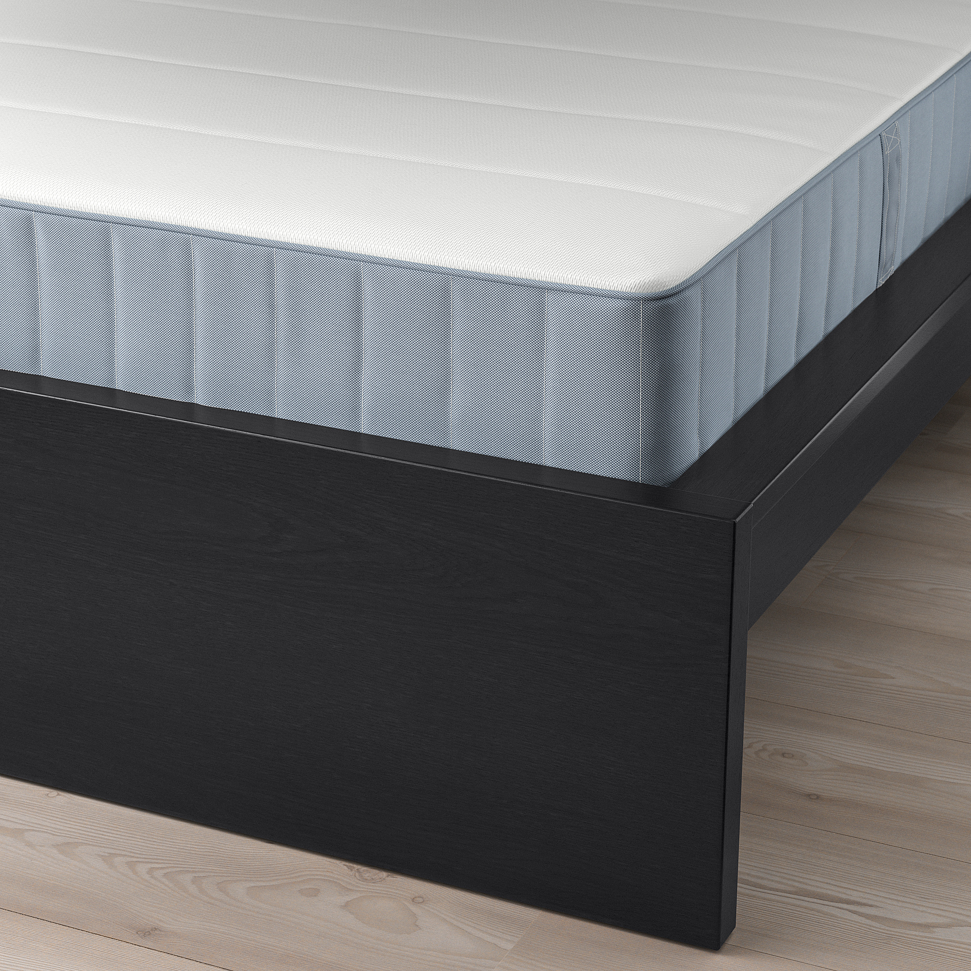 MALM bed frame with mattress