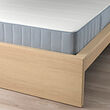 MALM bed frame with mattress