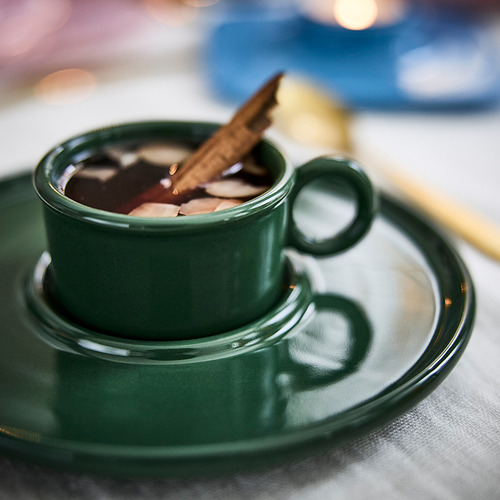 VINTERFINT cup with saucer