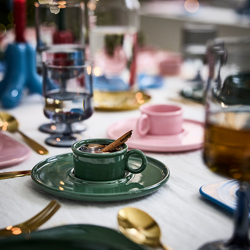 VINTERFINT cup with saucer