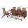 ÄPPLARÖ - 戶外檯連躺椅組合, 染褐色 | IKEA 香港及澳門 - PE740449_S1