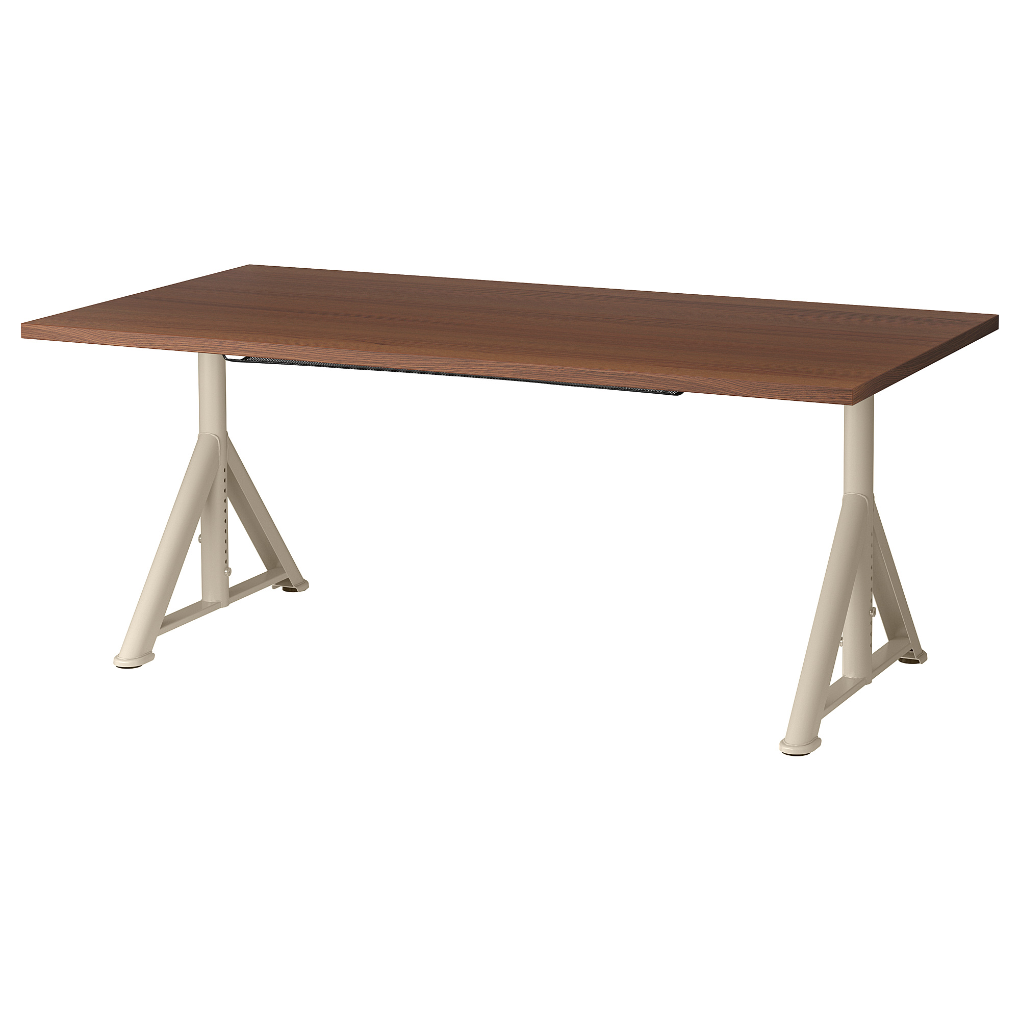 IDÅSEN desk, brown/beige IKEA Hong Kong and Macau